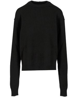 Rick Owens Cashmere And Wool Sweater Knitwear Nero-Donna