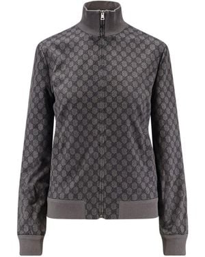 Gucci Gg Supreme Fabric Jacket - Grey