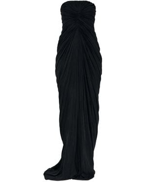 Rick Owens Strapless Maxi Dress - Black