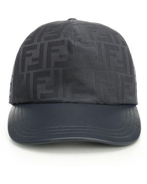 Fendi Ff Nylon Hat - Grey
