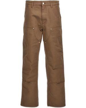 Carhartt Double Knee' Trousers Brown