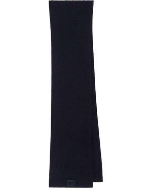 Dolce & Gabbana Ribbed Wool Scarf - Blue