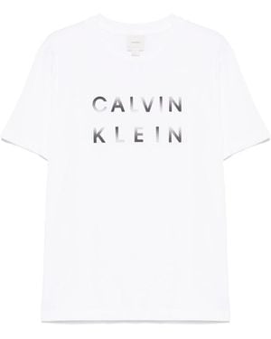 Calvin Klein T Shirt Nylon-Uomo - Bianco