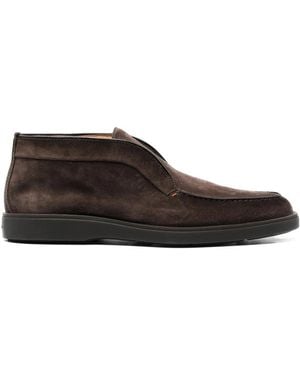 Santoni Leather Boots - Brown