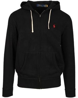 Polo Ralph Lauren Cotton Blend Hoodie Sweatshirts Black