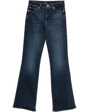 Seven7 The Leggy Bootcut Denim Jeans - Blue
