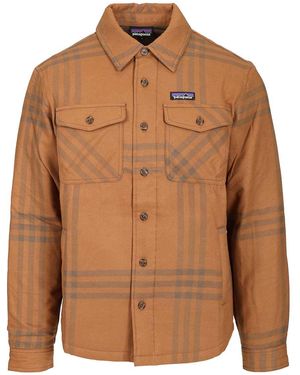 Patagonia Brushed Flannel Shirt Jackets - Brown