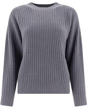 Peserico Lamé Sweater Knitwear-Donna - Grigio