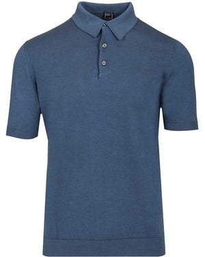 Fedeli Crew Neck T-Shirt Knitwear - Blue