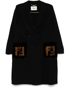 コート Fendi Cappotto Lungo A Vestaglia. Collo Sciallato E Maniche Abbigliamento di lusso da Donna | FENDI IT