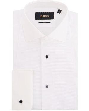 BOSS Cotton Shirt - White