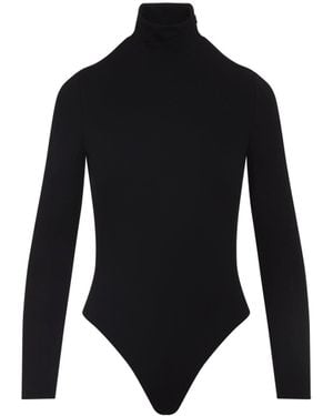 Alaïa Heart Viscose Body-Donna - Nero