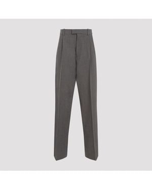 Bottega Veneta Stretch Wool Tricotine Pants - Grey