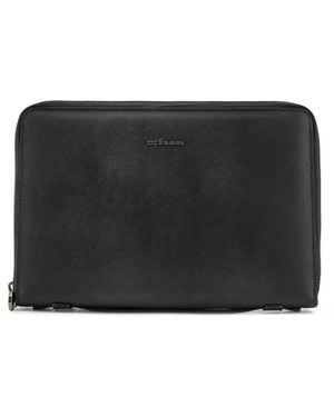Kiton Leather Briefcase - Black