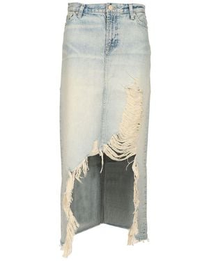 7 For All Mankind Midi Skirt Skirts Light - Multicolour