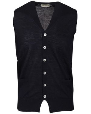 Ballantyne V-neck Vest Jackets Blue