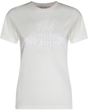Golden Goose T-shirts And Polos Artic Wolf - White