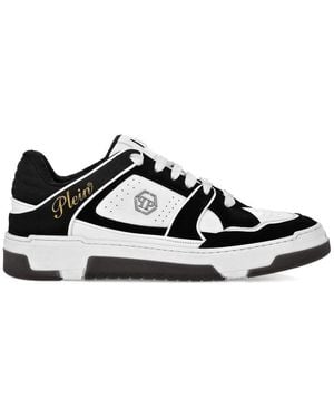 Philipp Plein Leather Sneakers - Black