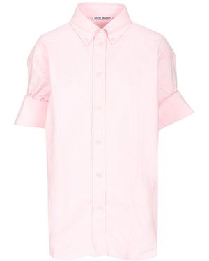 Acne Studios Short-Sleeved Tailored Shirt - Pink
