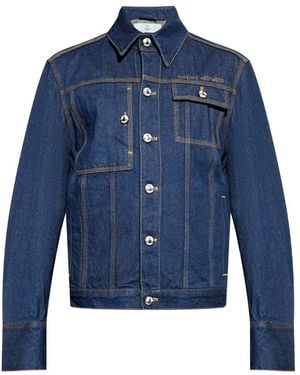 ジャケット VIVIENNE WESTWOOD BLUE COTTON CASUAL JACKET Vivienne Westwood Blue & Off-White Worth More Jacket
