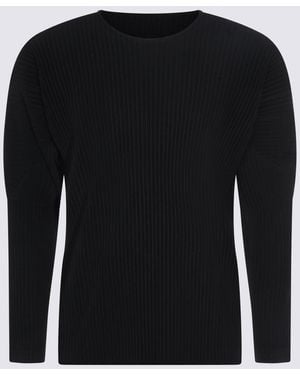 Homme Plissé Issey Miyake Top Blacks And Greys