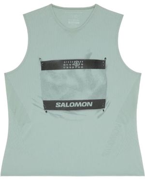 MM6 MAISON MARGIELA X SALOMON Mm6 Maison Margiela X Salomon X Salomon Canotta Con Logo-Uomo - Verde