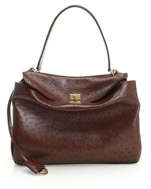 Balenciaga Rodeo Handbags - Brown