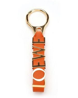 Loewe Bold Logo Keyring Keyrings - White