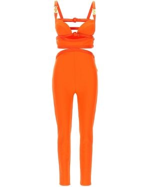 Versace La Vacanza Capsule 'Medusa '95' Jumpsuit - Orange