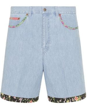 Valentino Shorts Blue And Green