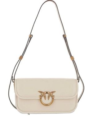 Pinko Neutral Tote Bags - Natural