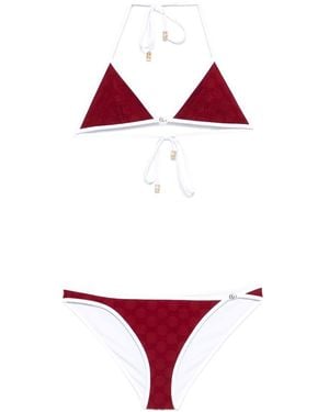 ビキニ GUCCI GG SUPREME TRIANGLE BIKINI SET Gucci GG Supreme-print Triangle Bikini | Neutrals | FARFETCH