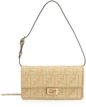 Fendi Baguette Small Leather Goods-Donna - Metallizzato
