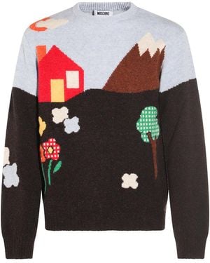 Moschino Wool Knitwear - Grey