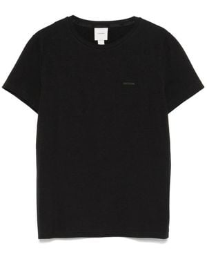 Calvin Klein T Shirt Pelle-Uomo - Nero