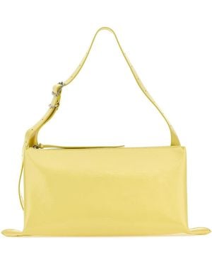 Jil Sander Leather Shoulder Bag - Yellow