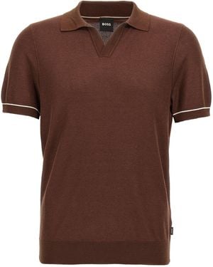 BOSS Jianluca Polo Marrone-Uomo