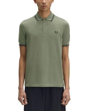 Fred Perry Polo With Logo - Green