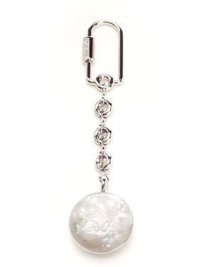 Loewe Pebble Keyrings - White