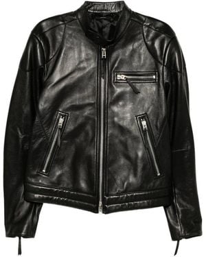 Tom Ford Leather Outerwears - Black
