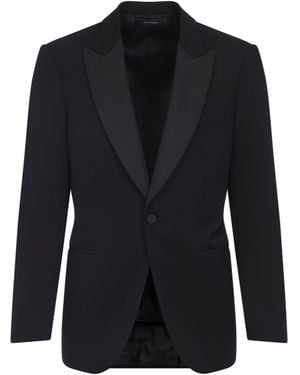 Tom Ford Tuxedo Wool Jacket-Uomo - Blu