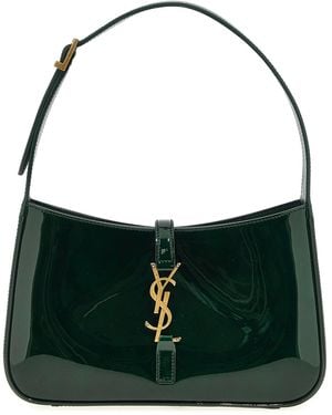 Saint Laurent Hobo Le 5 À 7 Shoulder Bags Green