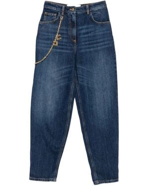 デニム・ジーパン Elisabetta Franchi Oltremare Laminated Baggy Jeans Elisabetta Franchi Oltremare Laminated Baggy Jeans | ShopSimon