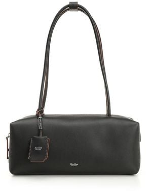 Max Mara Natural Satchel Bag Shoulder Bags Black
