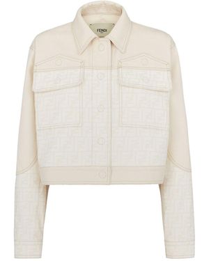 Fendi Ivory Denim Jacket - White