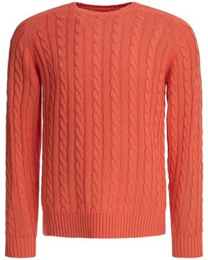 Beams Plus Linen And Cotton Sweater Knitwear - Red