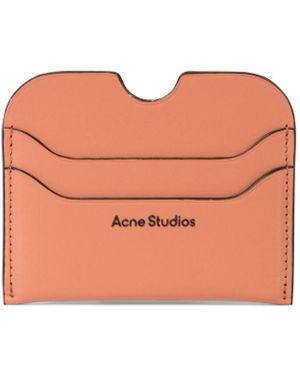 Acne Studios Card Holder With Logo Wallets & Card Holders Rosa