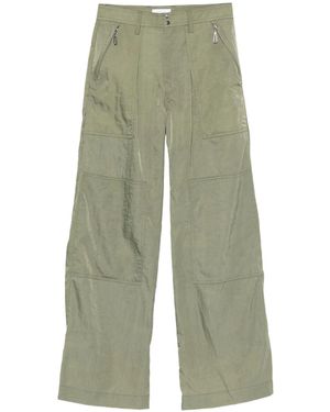 Rabanne Pantaloni Con Tasche Plissettate-Donna - Verde
