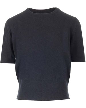 Maison Margiela Wool Knit Top Knitwear - Blue