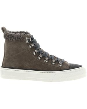 Brunello Cucinelli Precious Toe Trainers - Brown